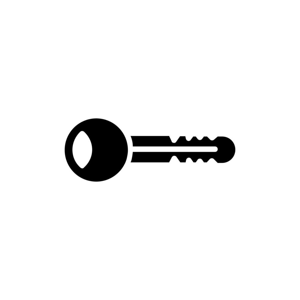 Key Solid Icon Vector Illustration Logo Template. Suitable For Many Purposes.