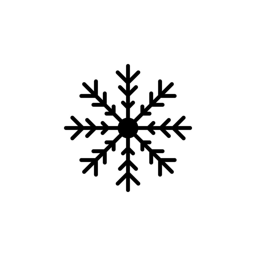 Winter, Snowfall, Snow, Snowflake Solid Icon Vector Illustration Logo Template. Suitable For Many Purposes.