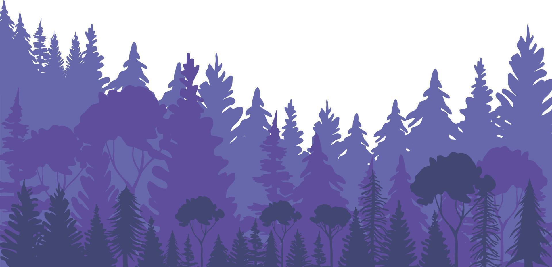 illustration of forest landscape vector