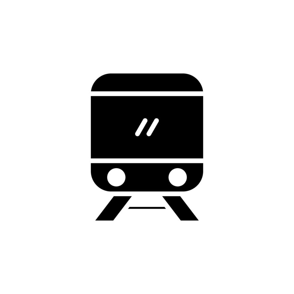 tren, locomotora, transporte icono sólido vector ilustración logotipo plantilla. adecuado para muchos propósitos.