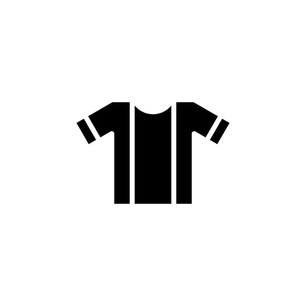 Shirt, Fashion, Polo, Clothes Solid Icon Vector Illustration Logo Template. Suitable For Many Purposes.
