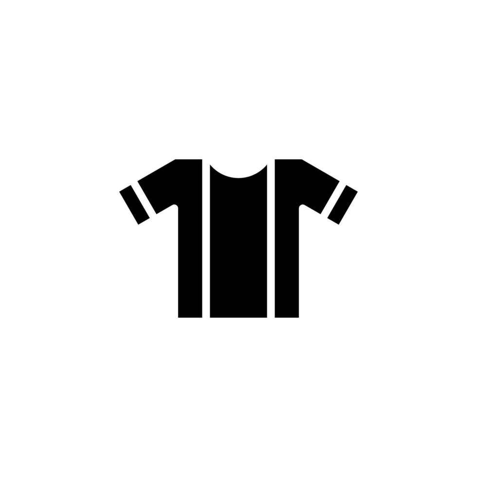 Shirt, Fashion, Polo, Clothes Solid Icon Vector Illustration Logo Template. Suitable For Many Purposes.