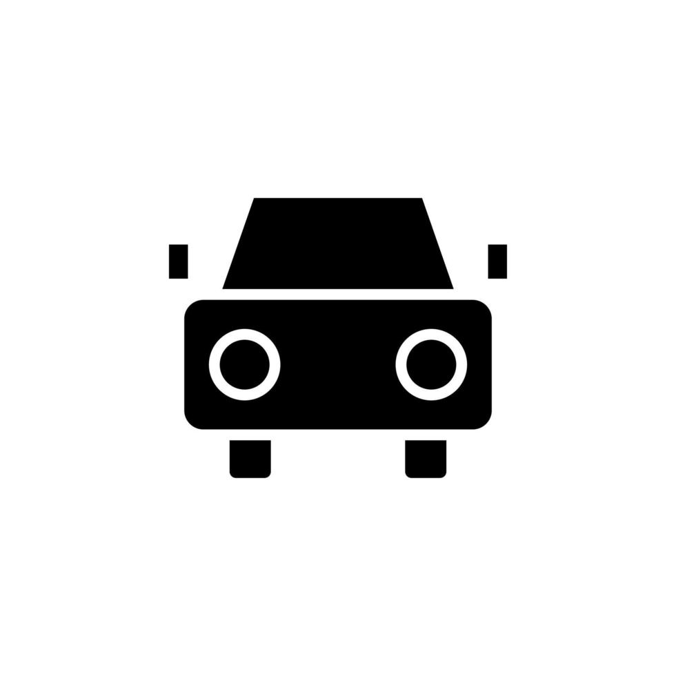 Car, Automobile, Transportation Solid Icon Vector Illustration Logo Template. Suitable For Many Purposes.