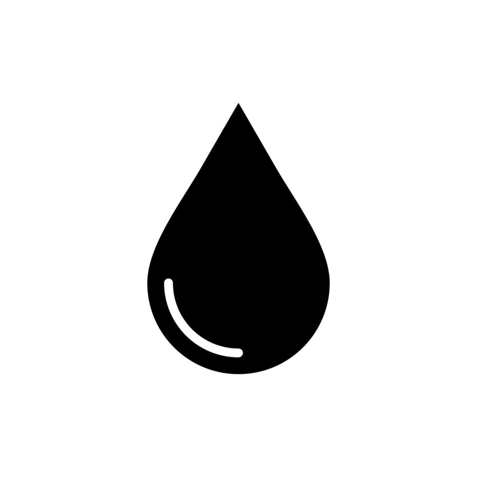 gota de agua, agua, gota, plantilla de logotipo de ilustración de vector de icono sólido líquido. adecuado para muchos propósitos.