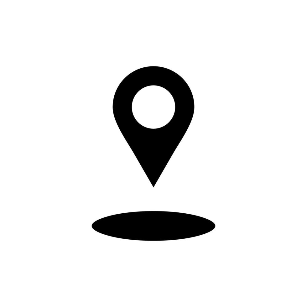 gps, mapa, navegación, dirección icono sólido vector ilustración logotipo plantilla. adecuado para muchos propósitos.