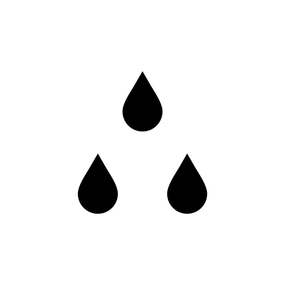 Waterdrop, Water, Droplet, Liquid Solid Icon Vector Illustration Logo Template. Suitable For Many Purposes.