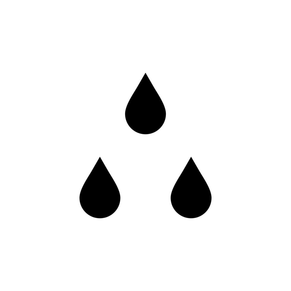 Waterdrop, Water, Droplet, Liquid Solid Icon Vector Illustration Logo Template. Suitable For Many Purposes.