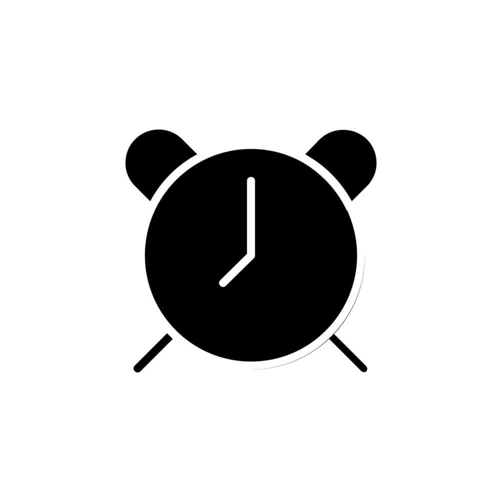 Clock, Timer, Time Solid Icon Vector Illustration Logo Template. Suitable For Many Purposes.