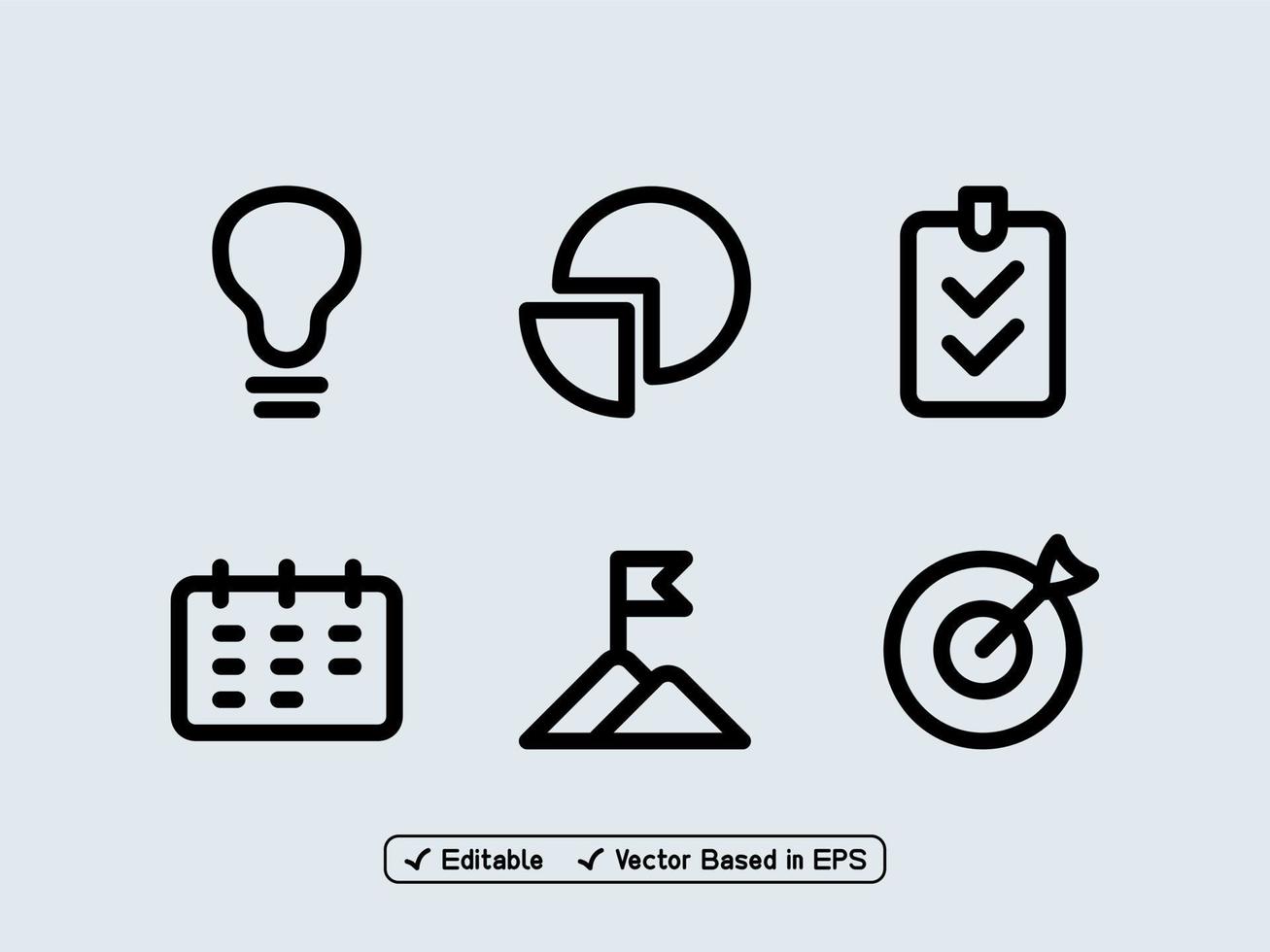 Set of marketing and business icons vector