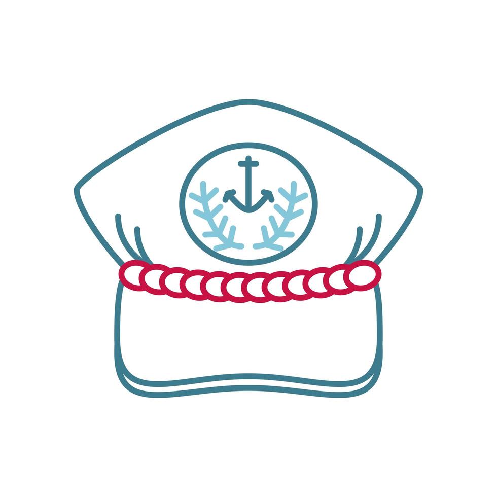 sailor captain hat vector