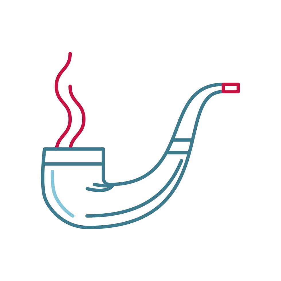 tobacco pipe icon vector