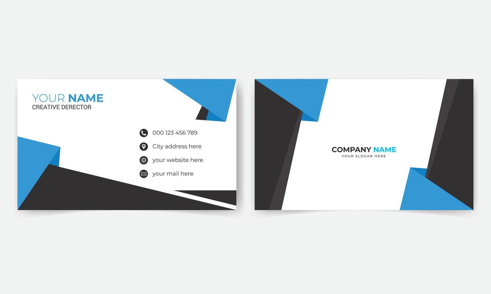 Creative business card template vector