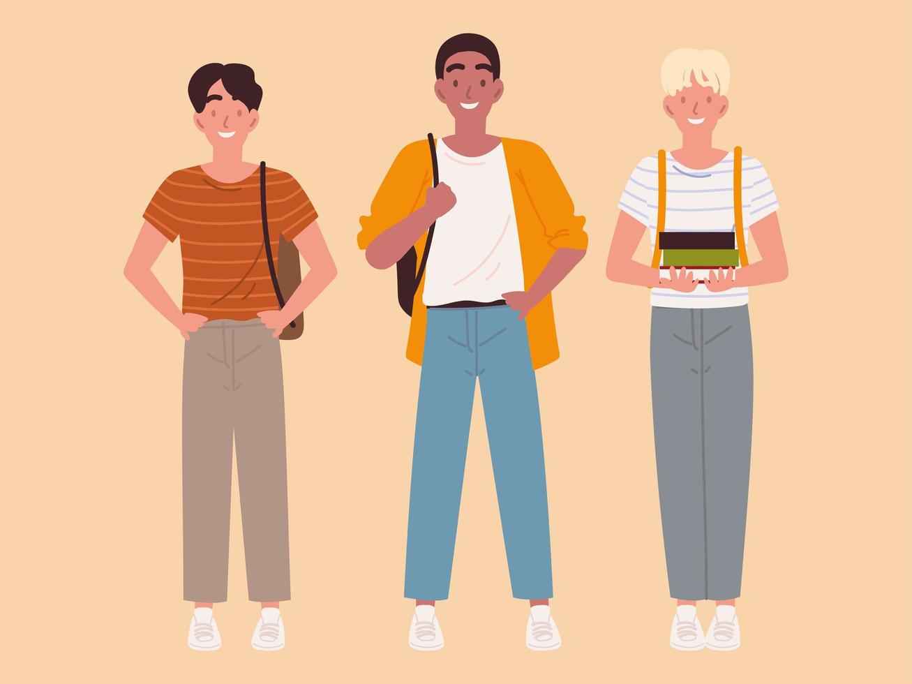 set students male vector