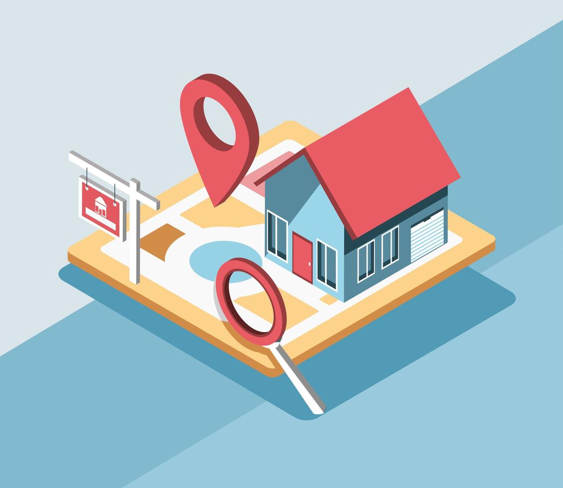 real estate searching vector