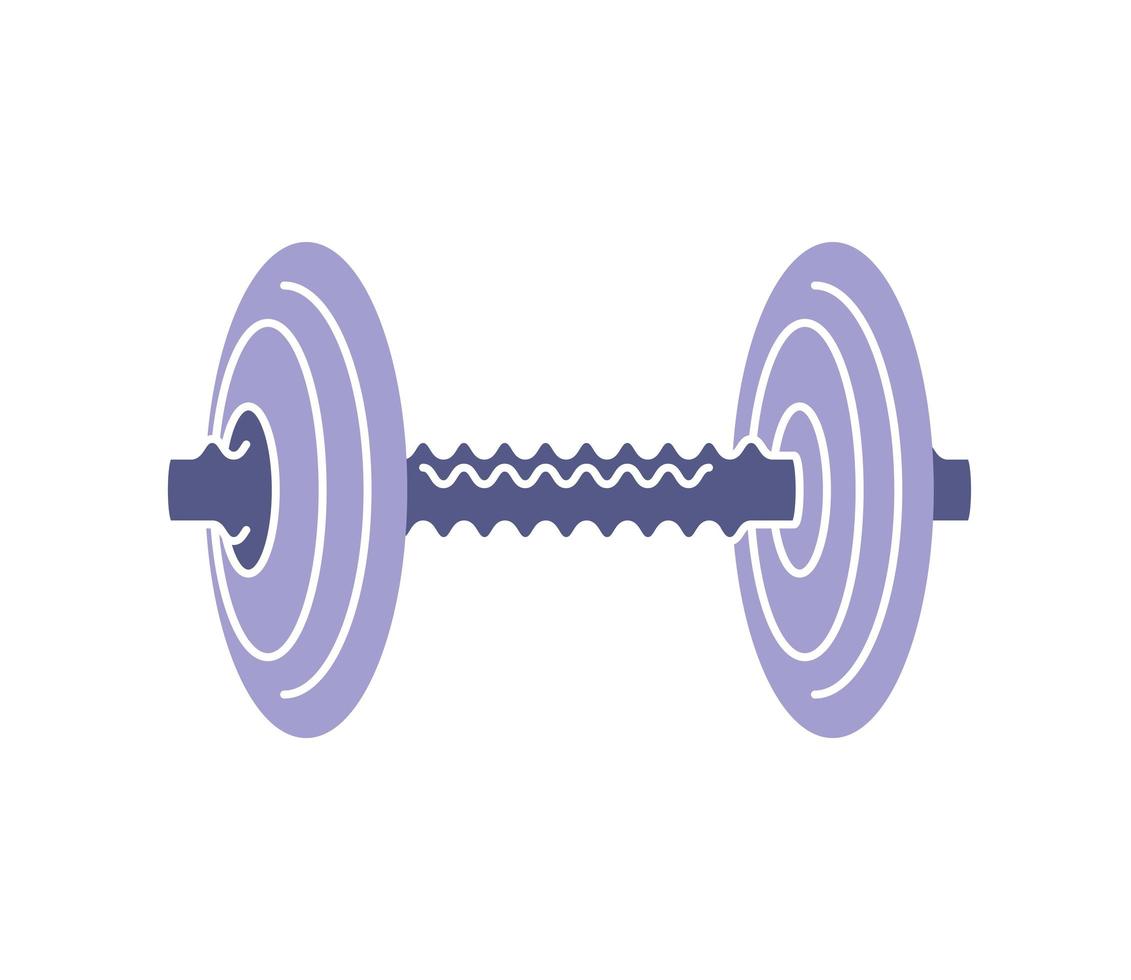 fitness dumbbell icon vector