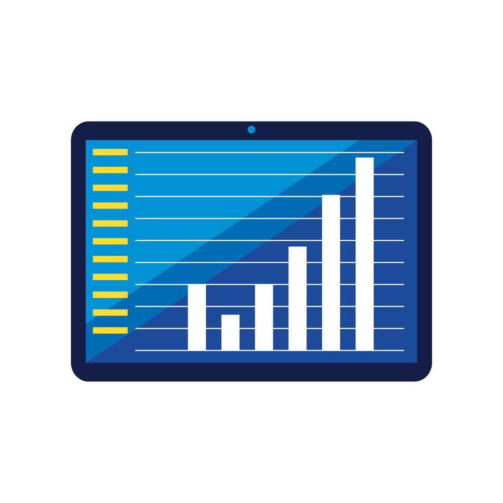 informe de estadísticas en línea vector