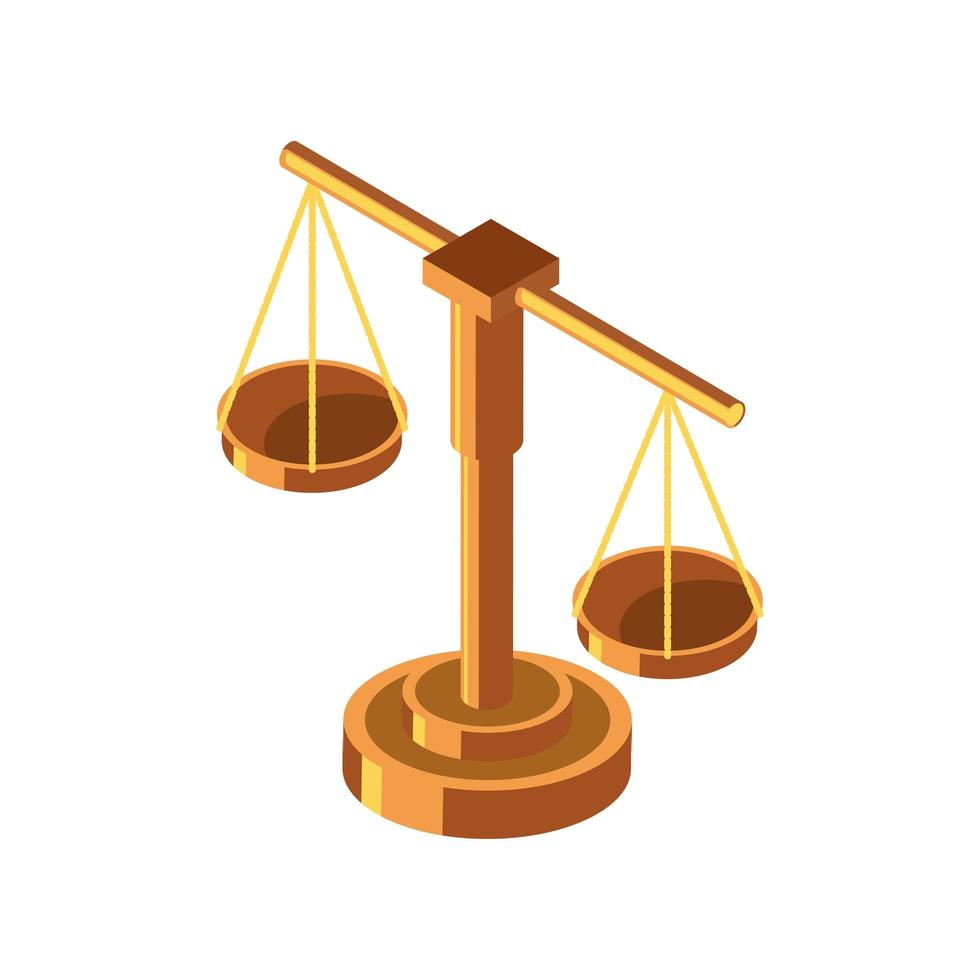 icono de equilibrio de justicia vector