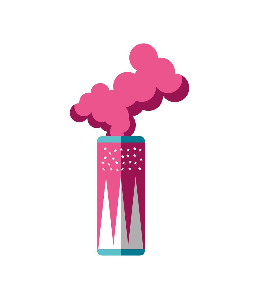 smoke bomb pink vector