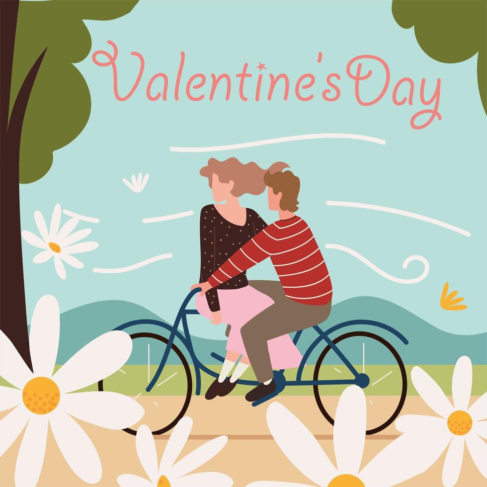 valentines day invitation card vector