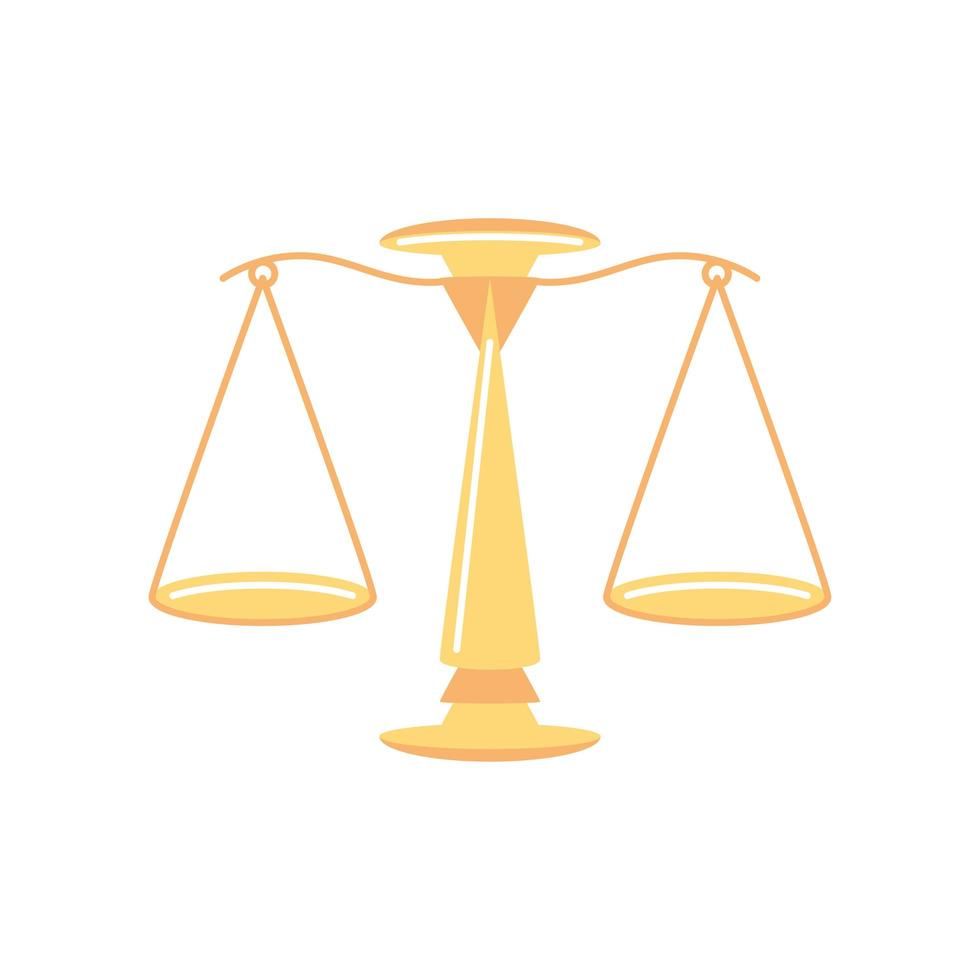 justice balance scale vector