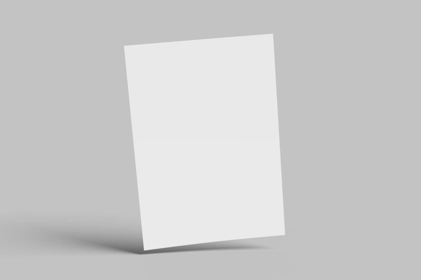 A4 mockup  blank template.3D rendering photo