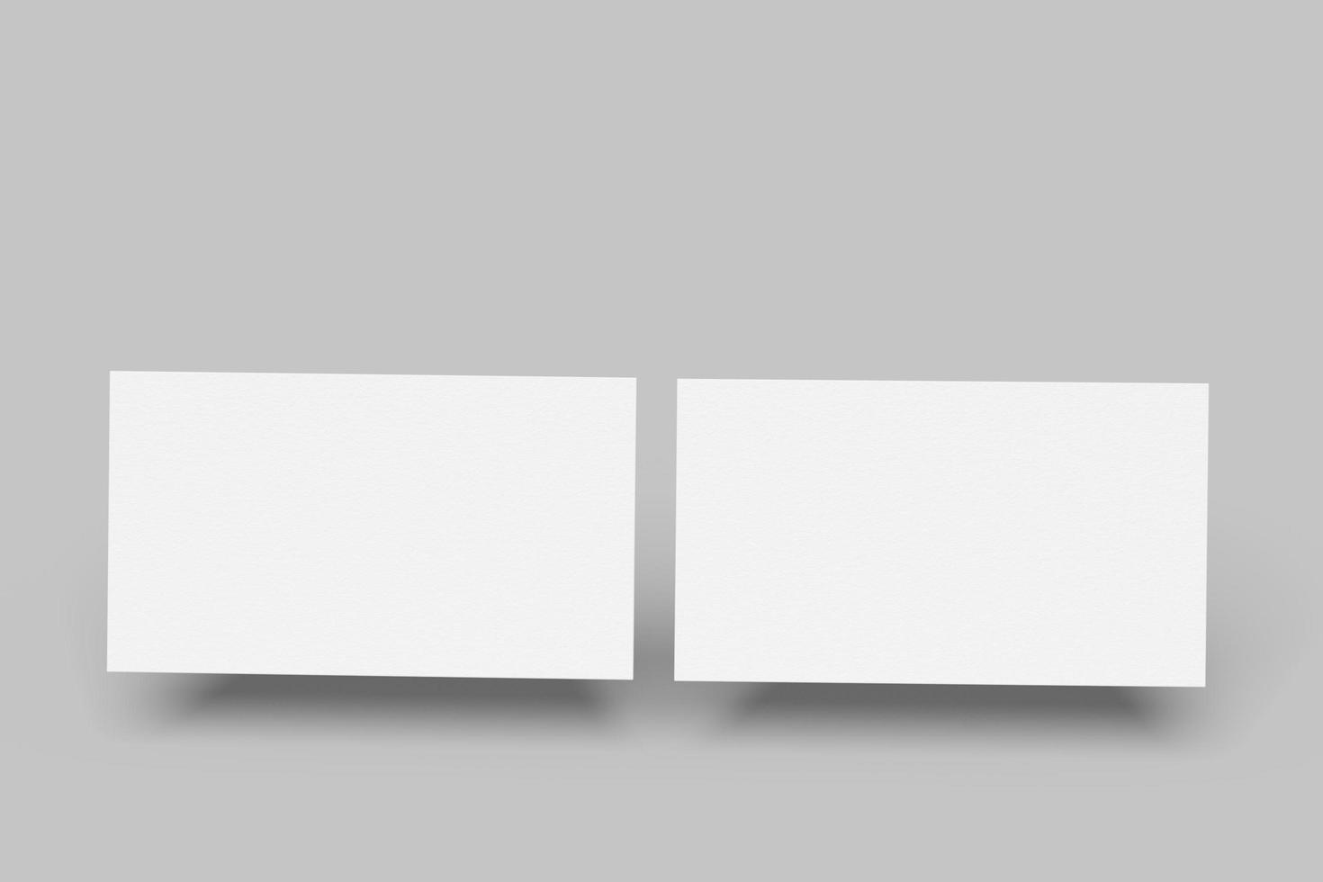 business card mockup, blank template.3D rendering photo