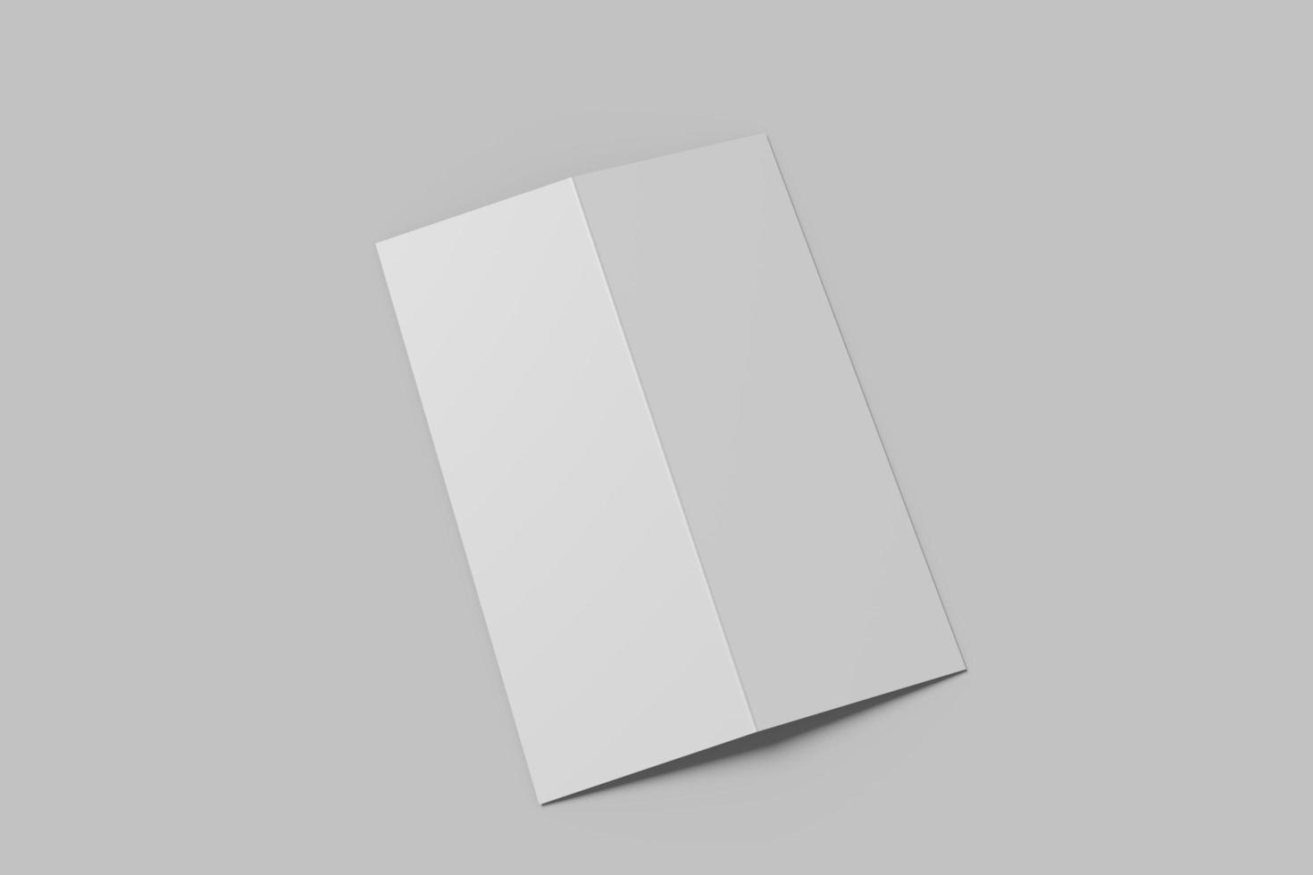 A4 mockup, blank template.3D rendering photo