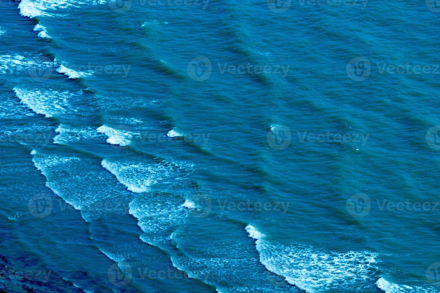 textura. olas azules en el canal en tailandia. foto