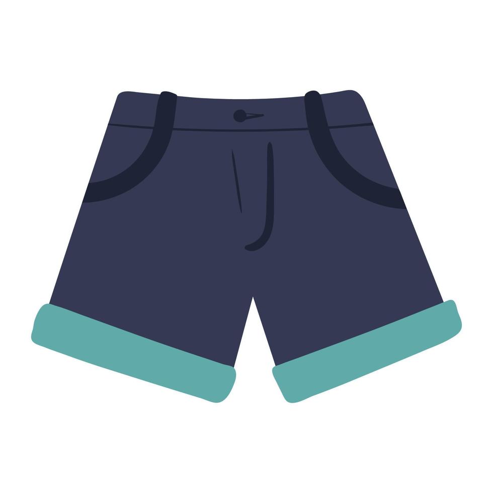 Cool blue boxer pantalón corto en estilo de dibujos animados aislado en  blanco 6066810 Vector en Vecteezy