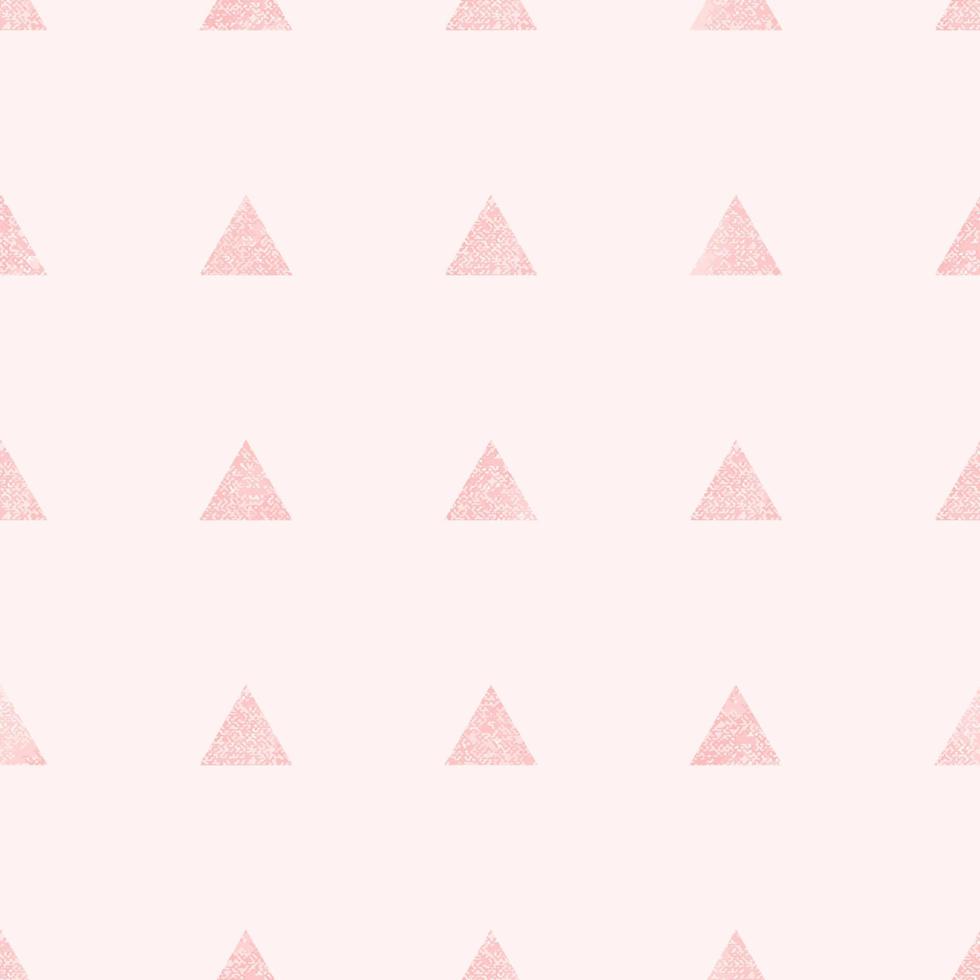 patrón geométrico sin costuras. fondo vectorial abstracto. fondo de triángulos. fondo rosa suave. triángulos texturizados. tranquilo sencillo vector