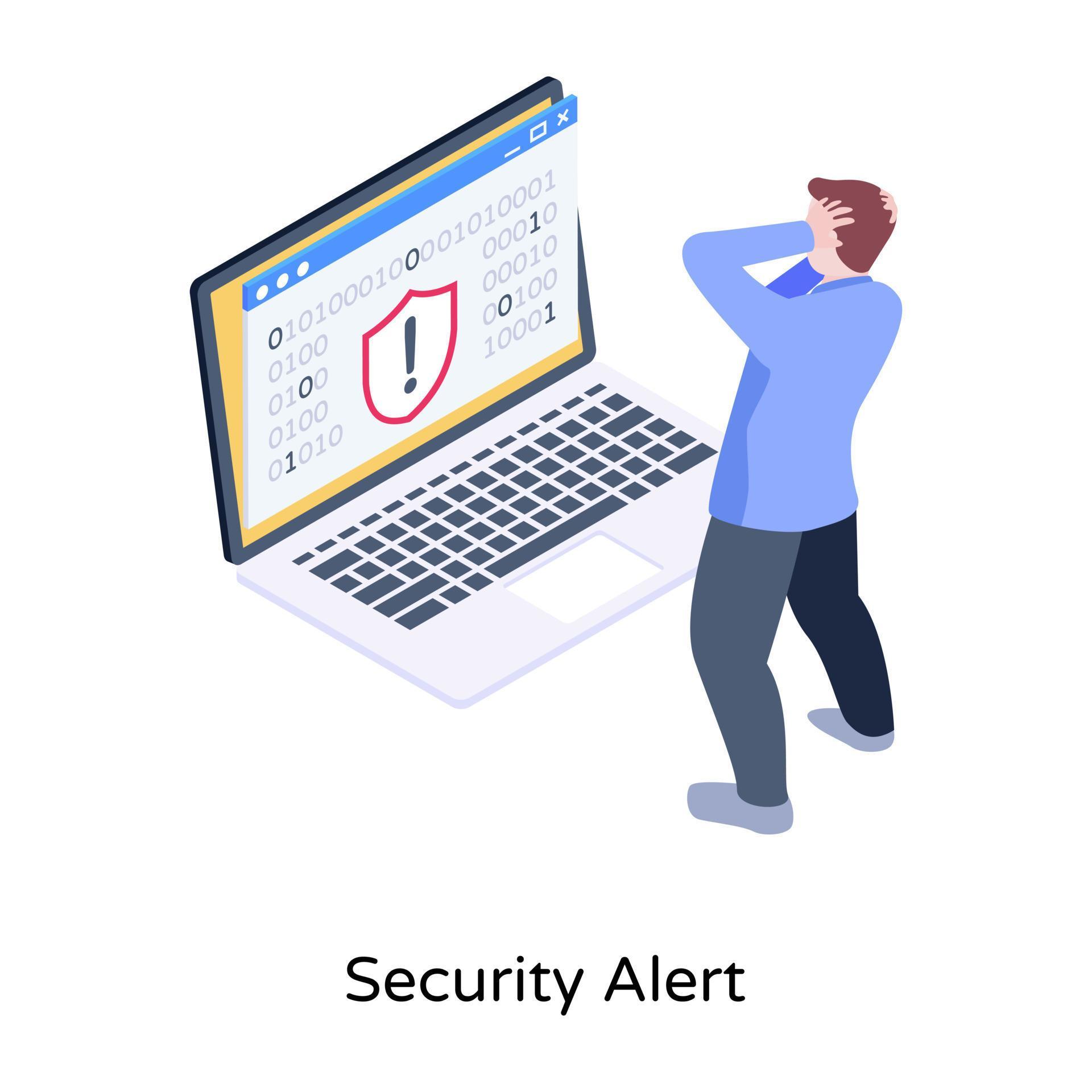 Security alert Security alert