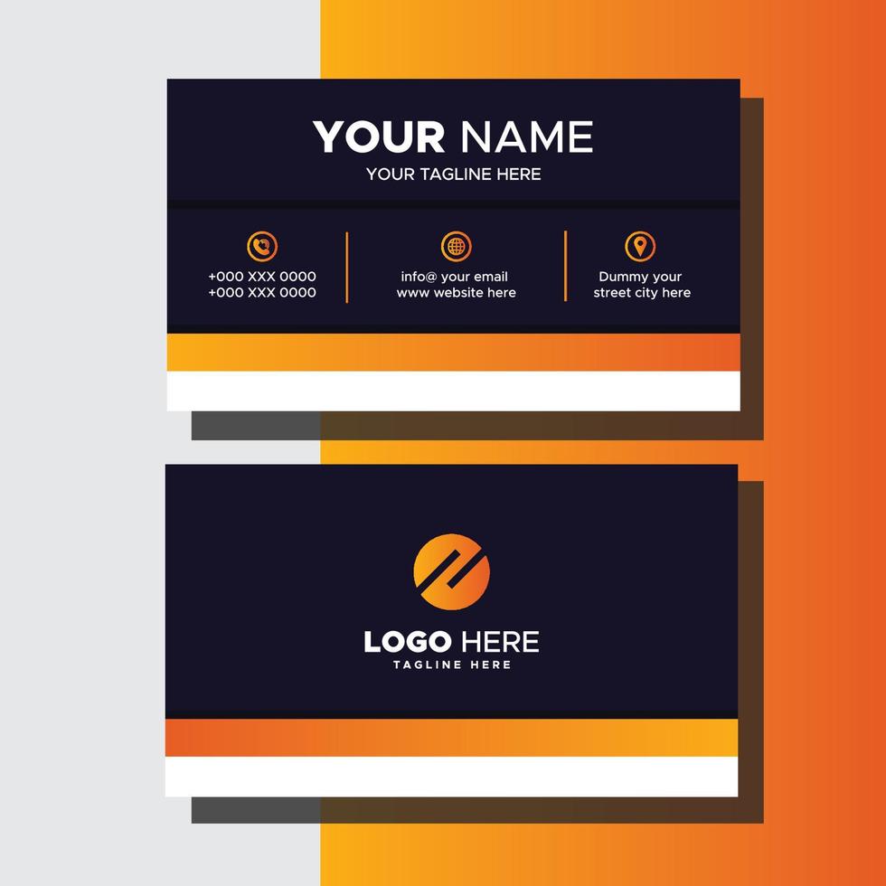 Creative Simple And Modern Business Card vector