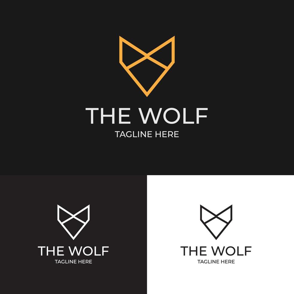 Wolf Minimalist Logo 6067379 Vector Art At Vecteezy