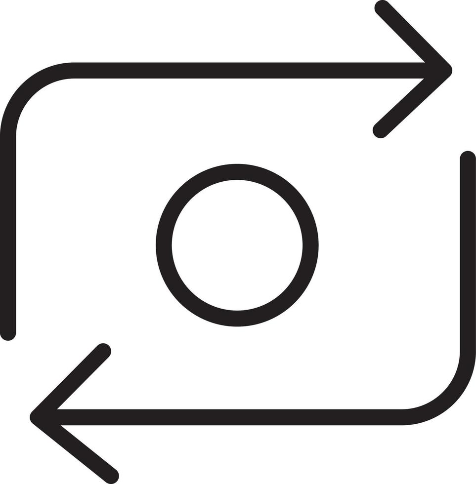 Camera Flash switch icon vector