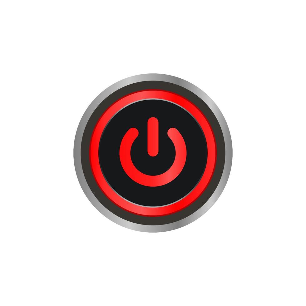 This is power button icon logo vector