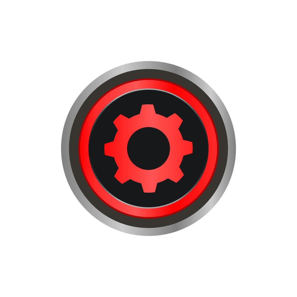 This is setting button icon vector logo.