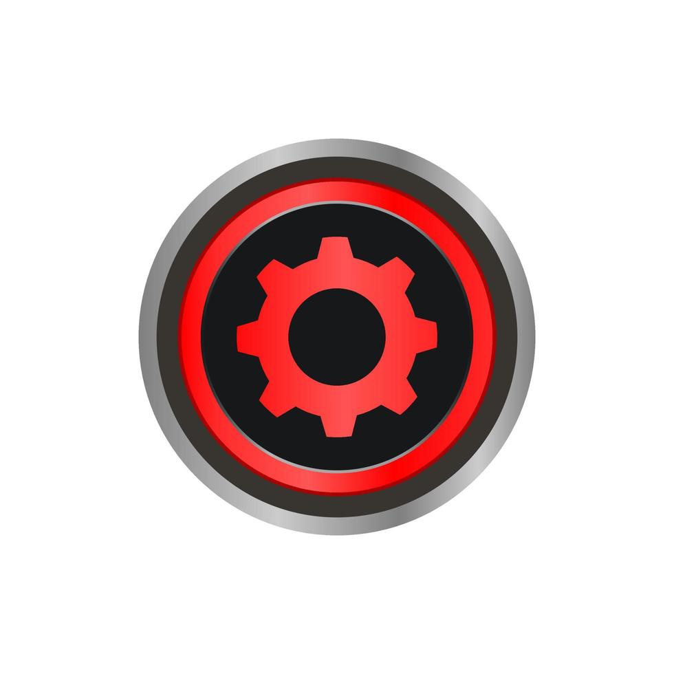 This is setting button icon vector logo.
