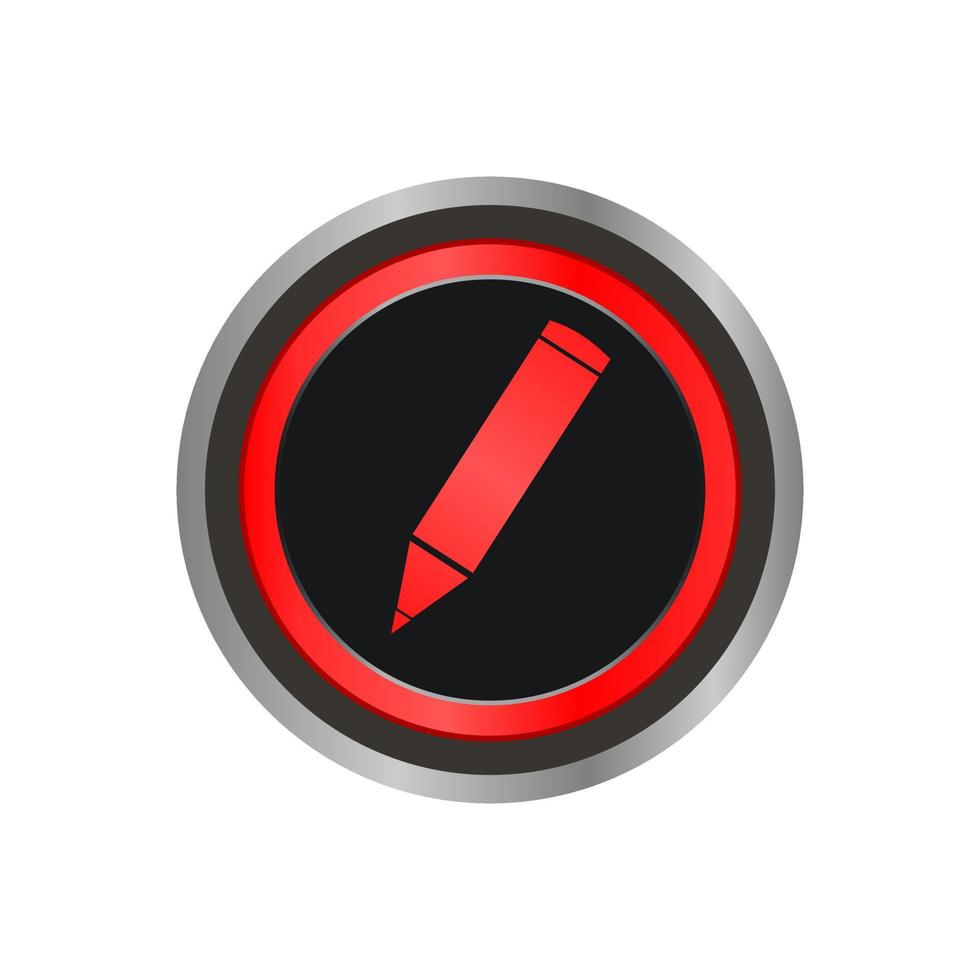 This is ballpoint button icon logo template illustration vector