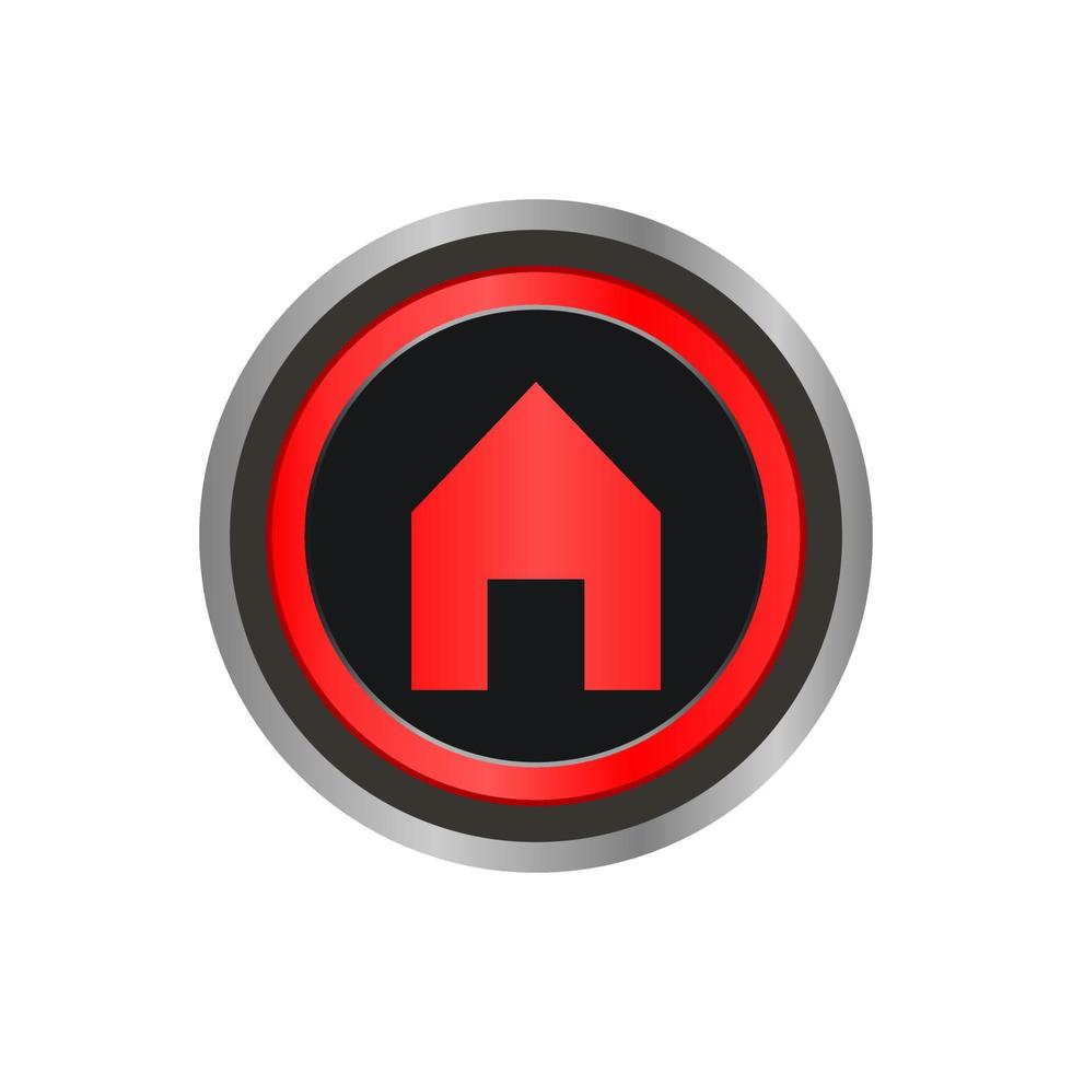 This is home button icon logo template vector