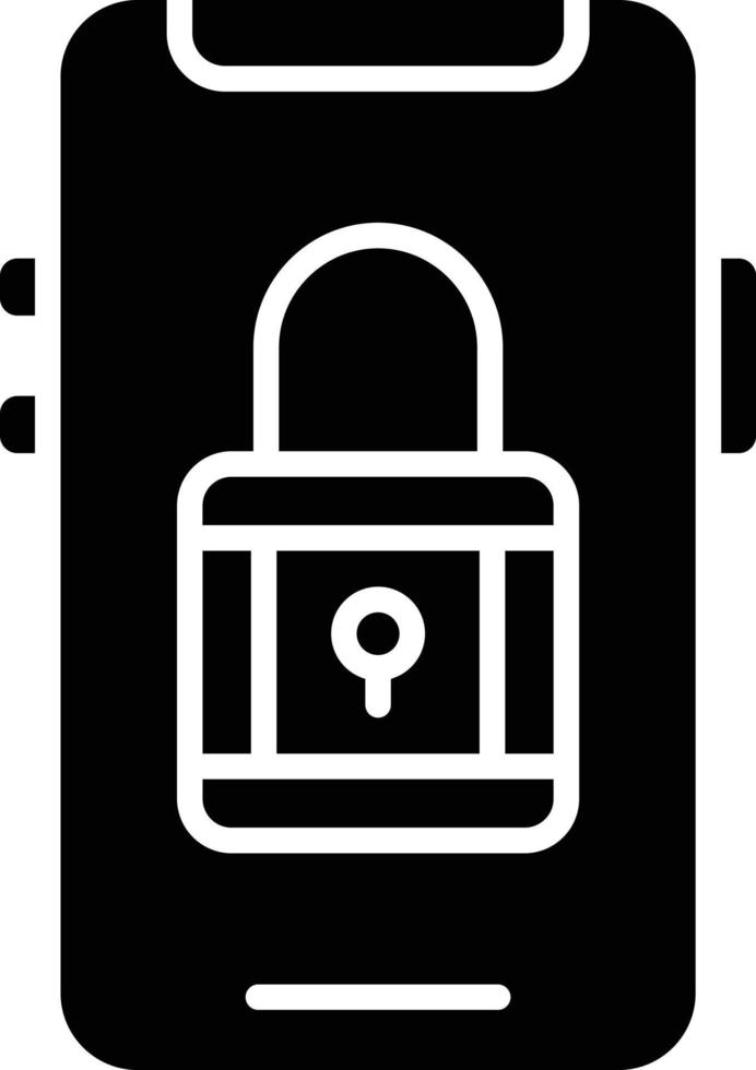 Mobile Security Icon Style vector