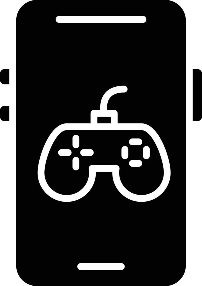 estilo de icono de juego móvil vector