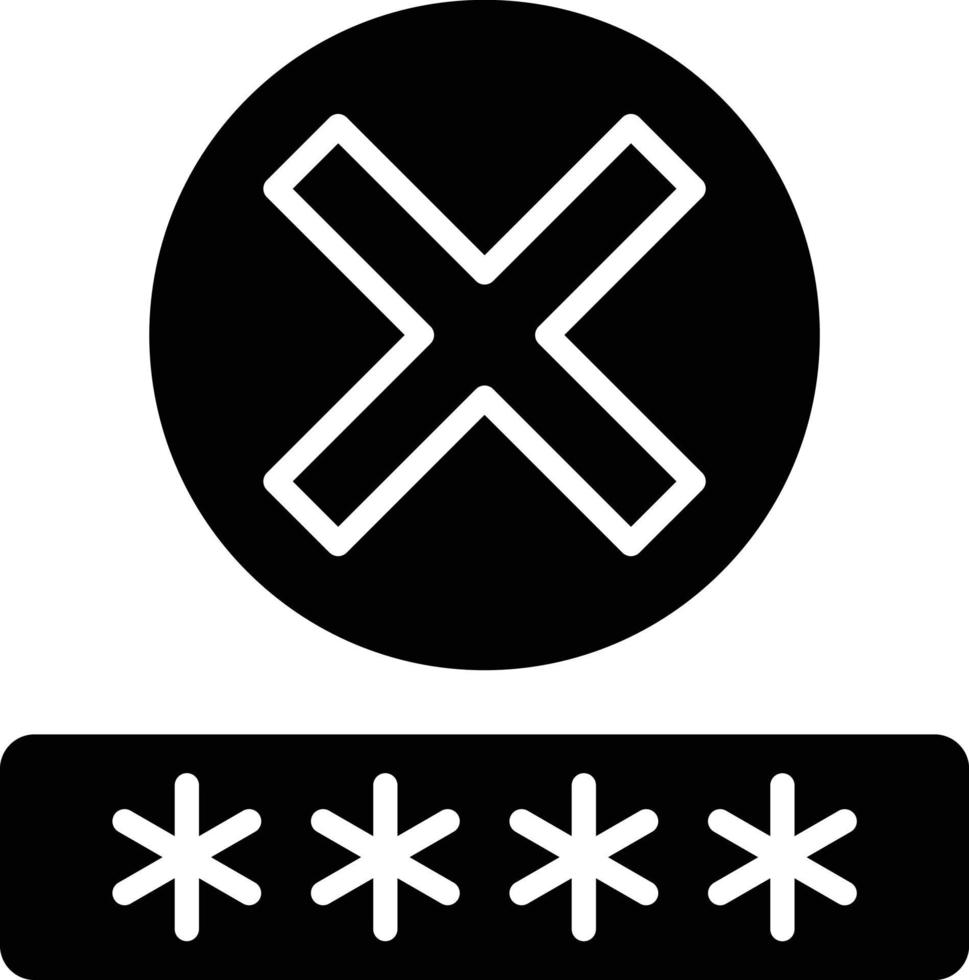 Denial Icon Style vector