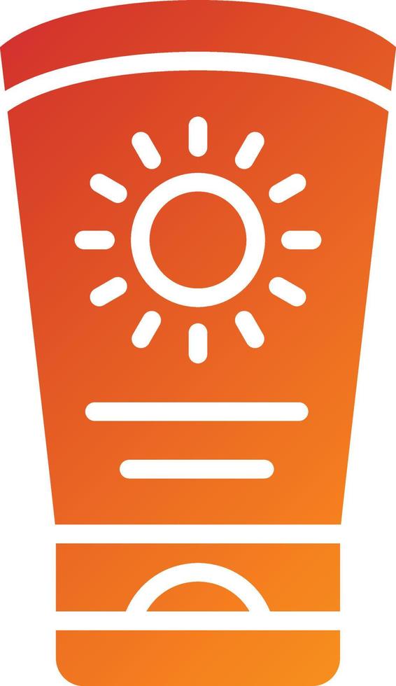 Sun Cream Icon Style vector