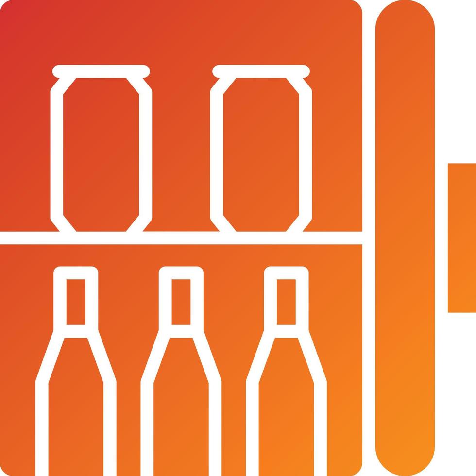 Minibar Icon Style vector