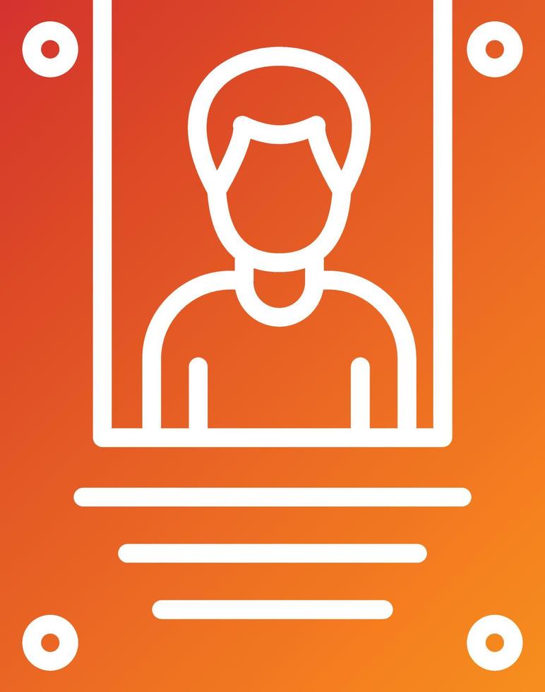 Wanted Icon Style vector