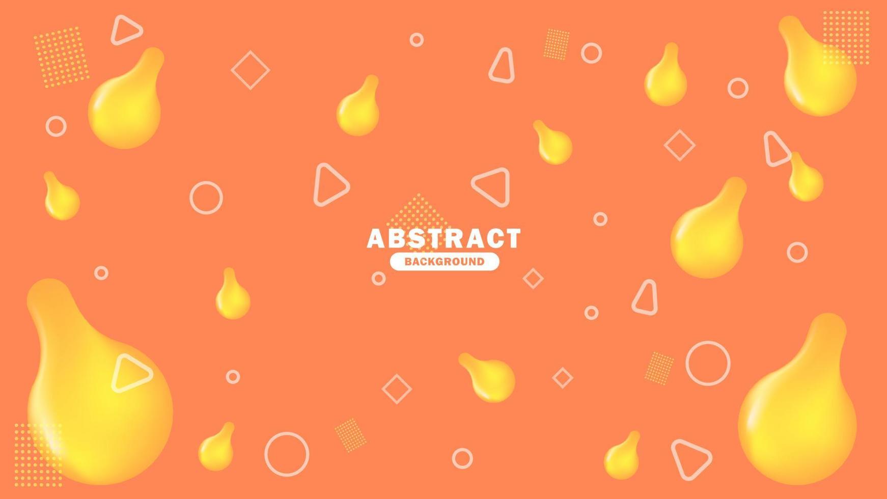 Abstract background template with lemon vector