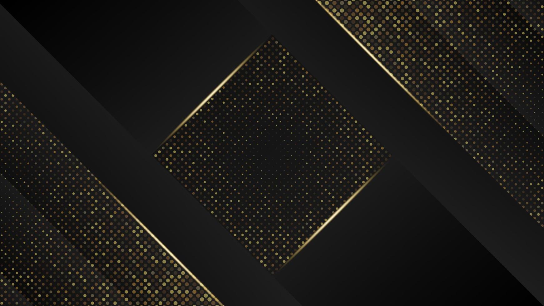 Minimalist Luxury Background Template. Modern Dark Grey and Gold Background vector
