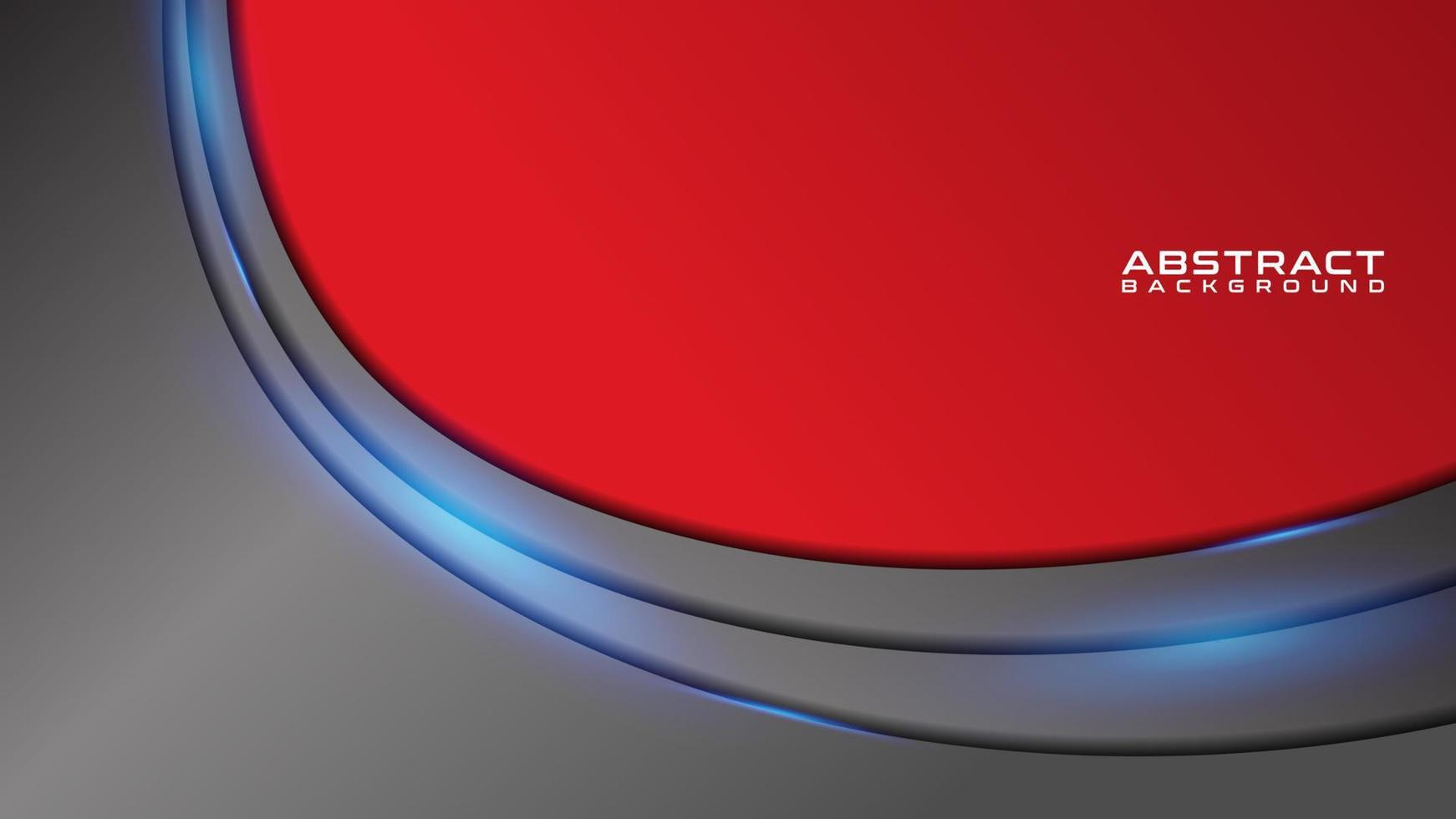 Minimalist abstract metallic red black frame layout design tech innovation concept background vector
