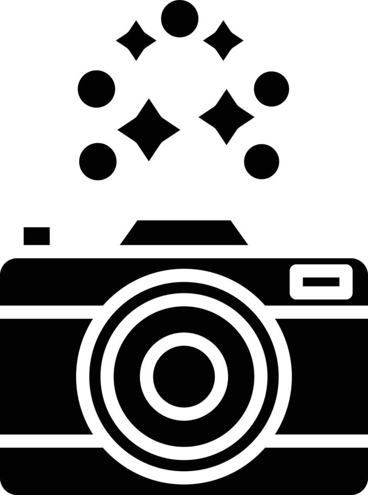 New Year Camera Icon Style vector