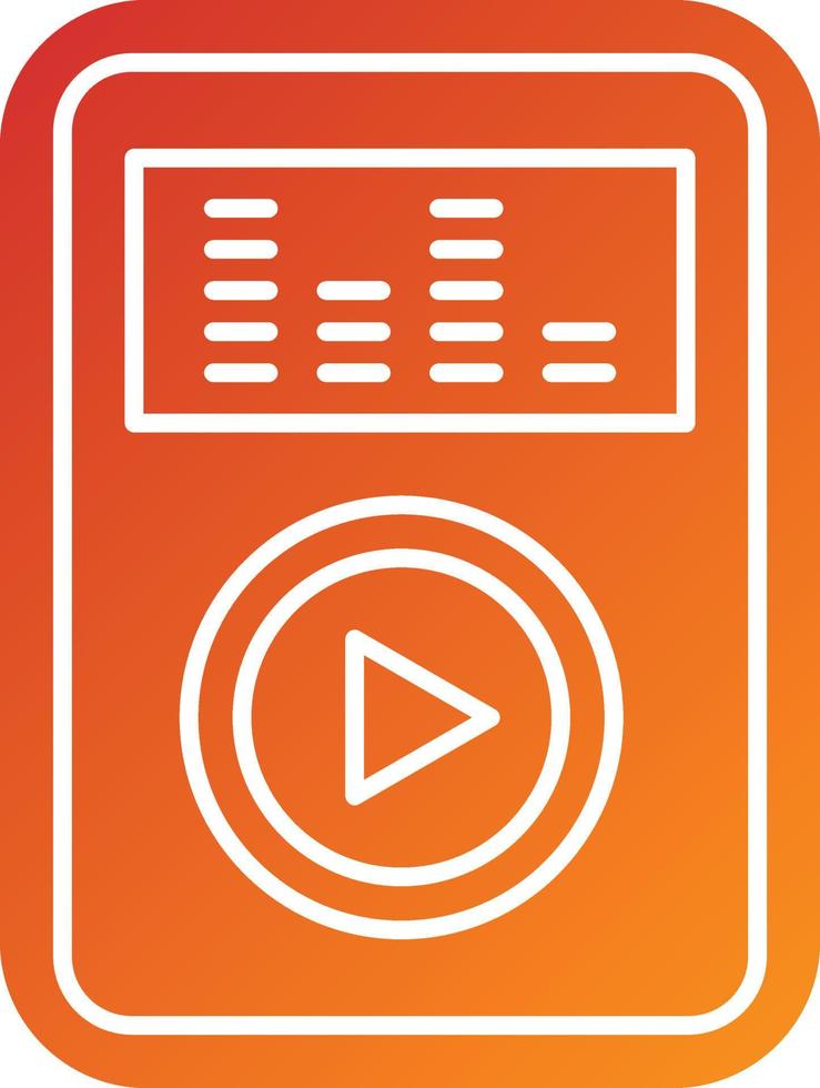 Audio Player Icon Style vector